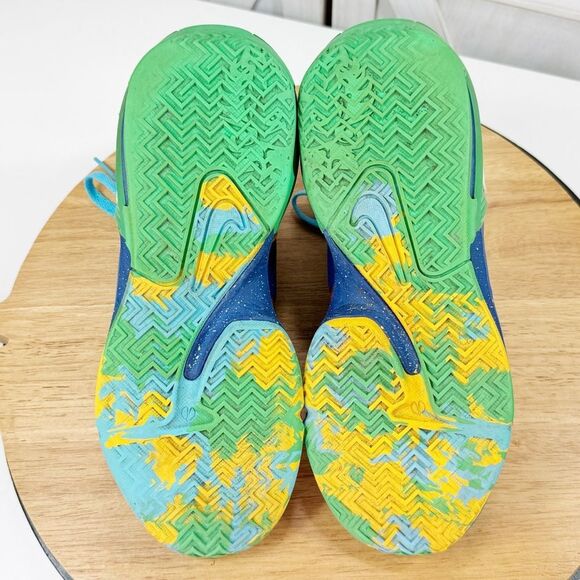 Nike Youth LeBron Witness 7 Basketball Sneakers Blue Multi 6 Big Kid DQ8650-400 - Picture 9 of 12